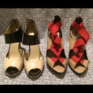 CUTE NINA WEST+ZARA HEELS BUNDLE