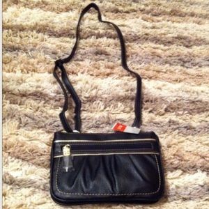 Black and Gold Crossbody Purse