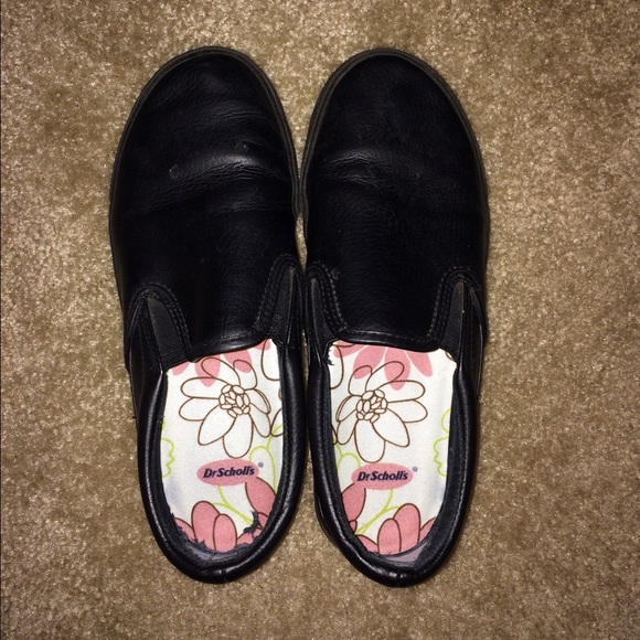 Black non-slip work shoes