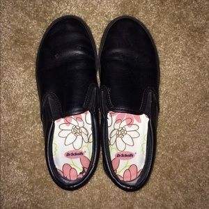 Black non-slip work shoes