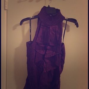 💜Bebe Sleeveless Silk top💜