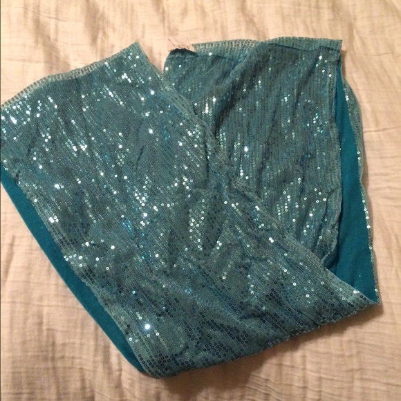 Turquoise beaded Infiniti scarf