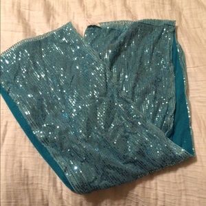 Turquoise beaded Infiniti scarf