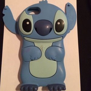 Blue rubber stitch iPod 5 case