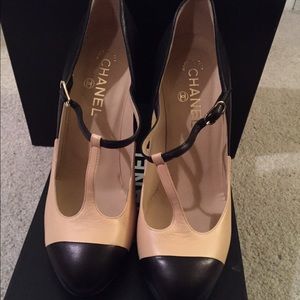 Authentic Chanel Mary Jane shoes.