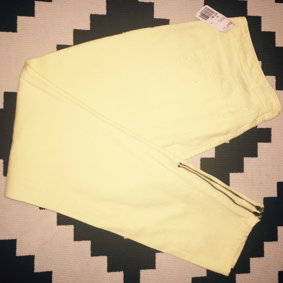 Yellow forever 21 jeans