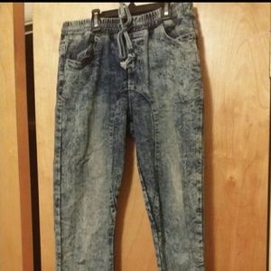 Jean joggers