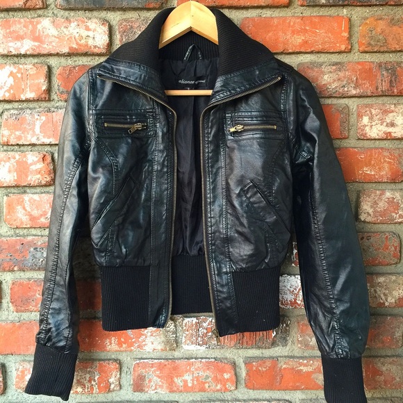 Ambiance Jackets & Blazers - Faux Leather Jacket