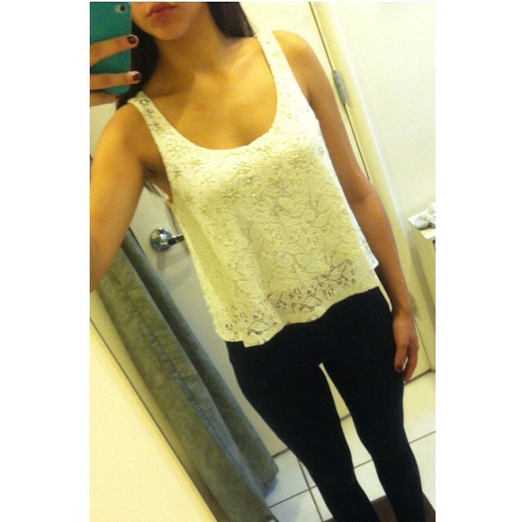 Cute lace crop top