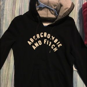 Navy blue A&F hoodie Sz S