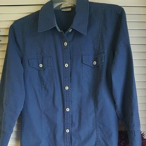 Van Heusen Navy large button down