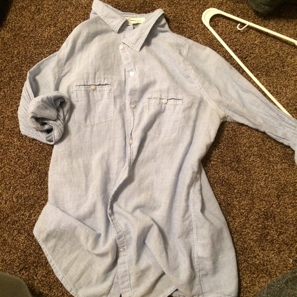 Tops - Blue button up