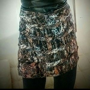 PJK A-Line chiffon mini skirt Small / 6-8