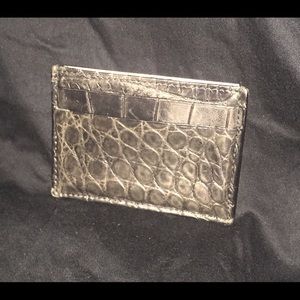 Gucci Crocodile Card Case