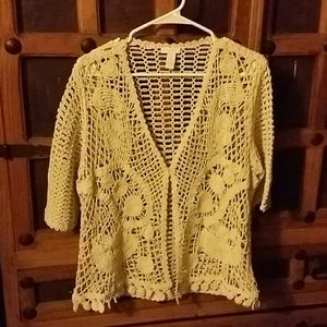 Crocheted Cardigan Chico's