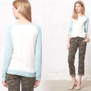 Anthropologie (Sparrow) knit baseball sweater