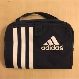 Navy blue & White Adidas Small Carry On Travel Bag