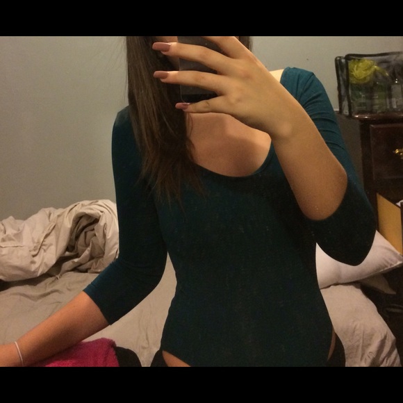 Teal leotard