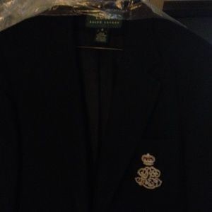 Ralph Lauren Rare Black Blazer w/Silver Buttons