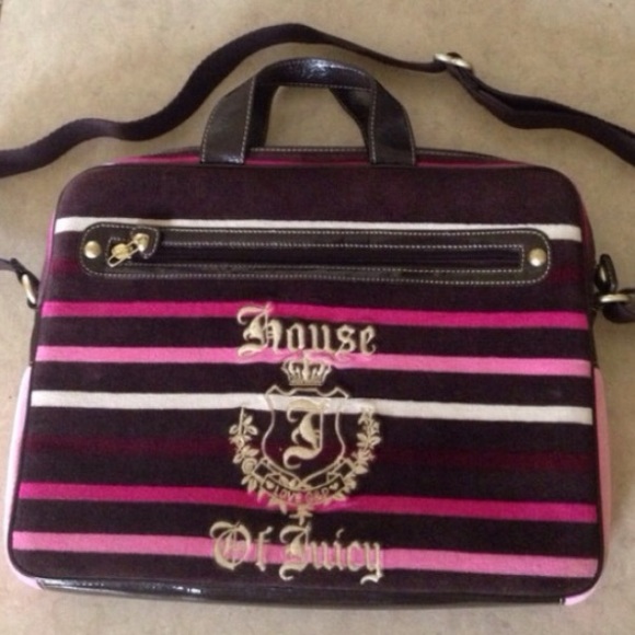 🎉Host Pick🎉💌 Juicy Couture💌Laptop Velour Bag💌 - Picture 2 of 4