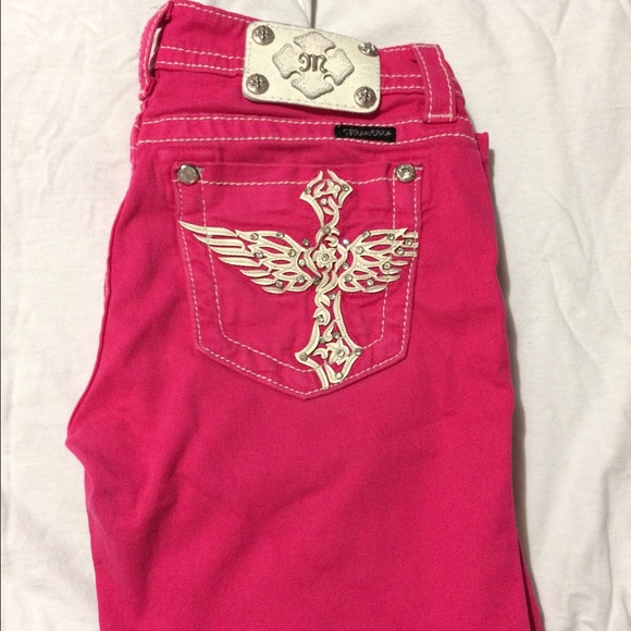 Hot Pink Miss Me jeans