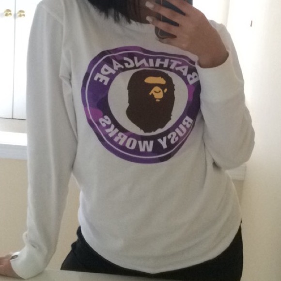 Bape long sleeve shirt