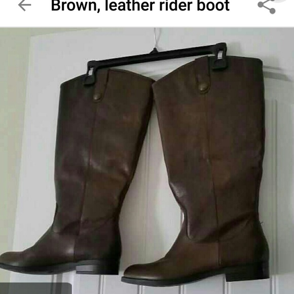 Brown Leather Riding Boot
