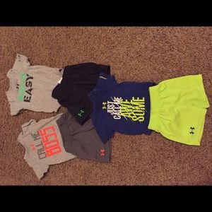 Baby boys under armor 3-6 months. 3 sets