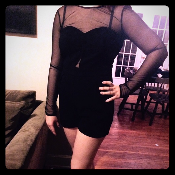 NWT BCBG black romper