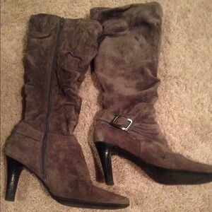 Beautiful suede boots.