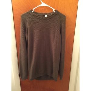 H&m dark green long sleeve shirt