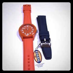 Fossil watch and interchangeable band