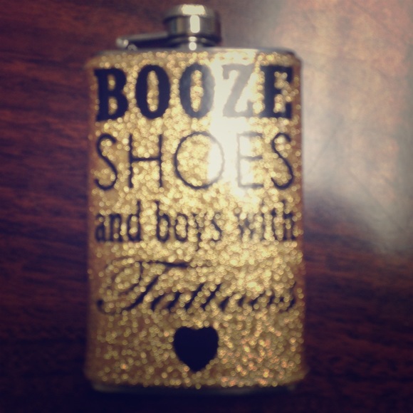 5oz. Flask "Booze Shoes & Boys With Tattoos"