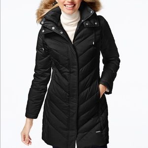 Kenneth Cole Parka with fur hood
