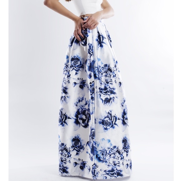 X "Rose Aylmer" Fit & Flare A-line Maxi Skirt - Picture 2 of 4