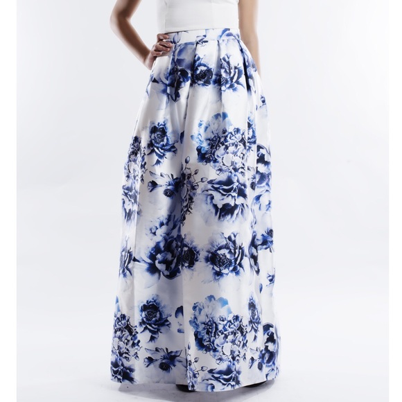 X "Rose Aylmer" Fit & Flare A-line Maxi Skirt - Picture 3 of 4