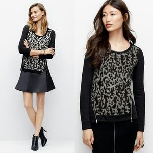 Ann Taylor Leopard Sweatshirt