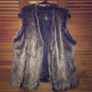 Faux fur vest