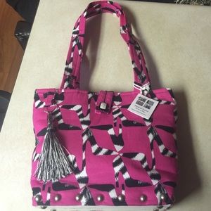 Handmade pink handbag
