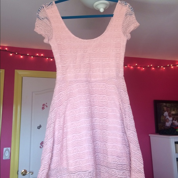 Baby Pink Lace Dress - Picture 2 of 2