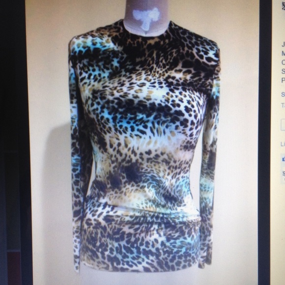Leopard print long sleeve top - Picture 1 of 1