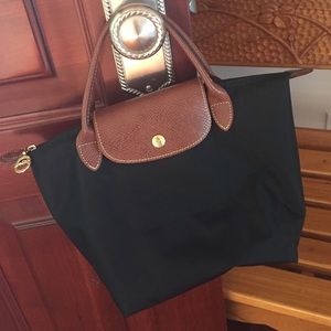 Black Longchamp Le Pliage Small Handbag