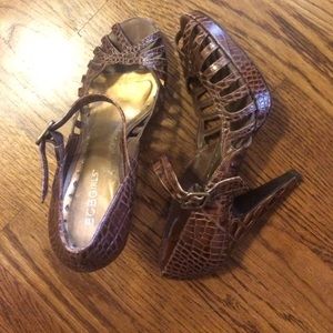 BCBG Girls espresso snake skin