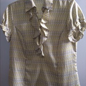 Silky patterned blouse