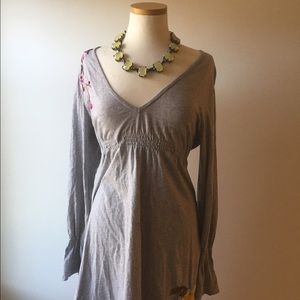 Floral Embroidered t-shirt Dress