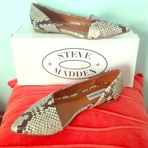 Steve Madden "Inndex Natural Snakeskin" flats
