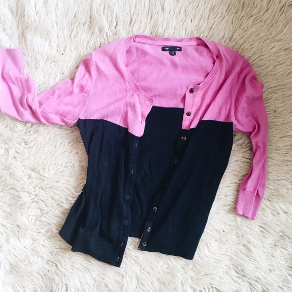 GAP Sweaters - Gap Color-block Cardigan