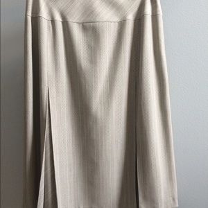 Tailored, pleated, dress skirt