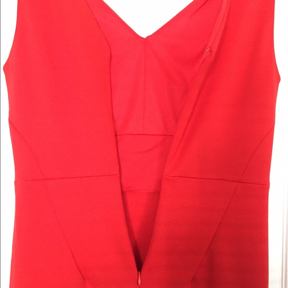 Red Cocktail Dress, Size 4, With V Neck and Back - Picture 3 of 3