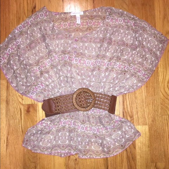 AMBIANCE APPAREL - Sheer Blouse